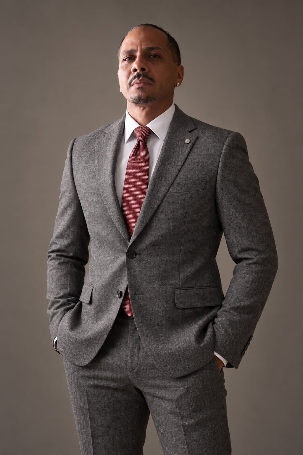 Sterling Dark Gray Textured worn